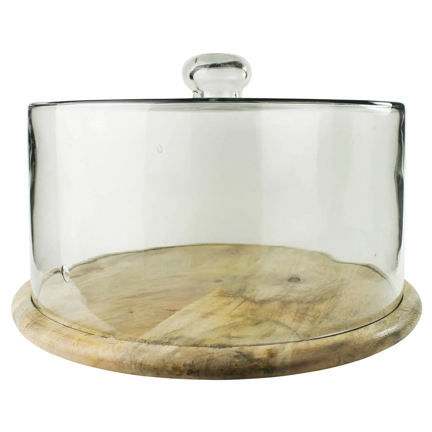 Bodega Cake Cloche, Glass & Wood Niko and Me Home Decor