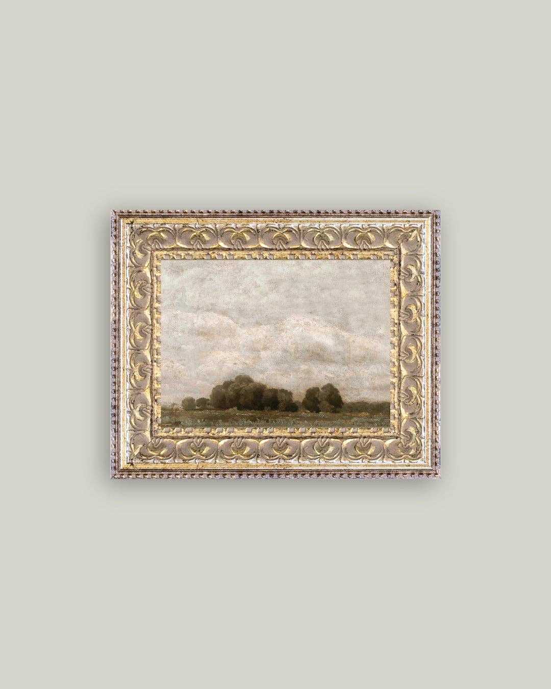 Tree and Cloud Landscape Framed Art 10x8
