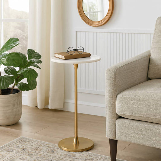 Marble Top End Table