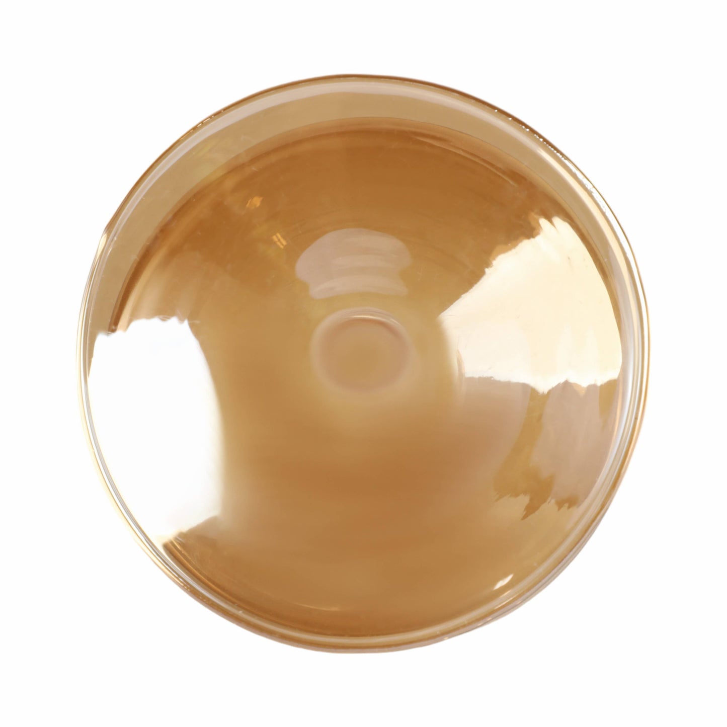 Glass Vintage Abstract Taper Candle Holder - Gold 5 in.