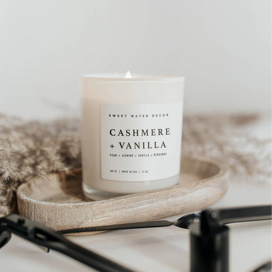 Cashmere and Vanilla 11 oz. Soy Candle