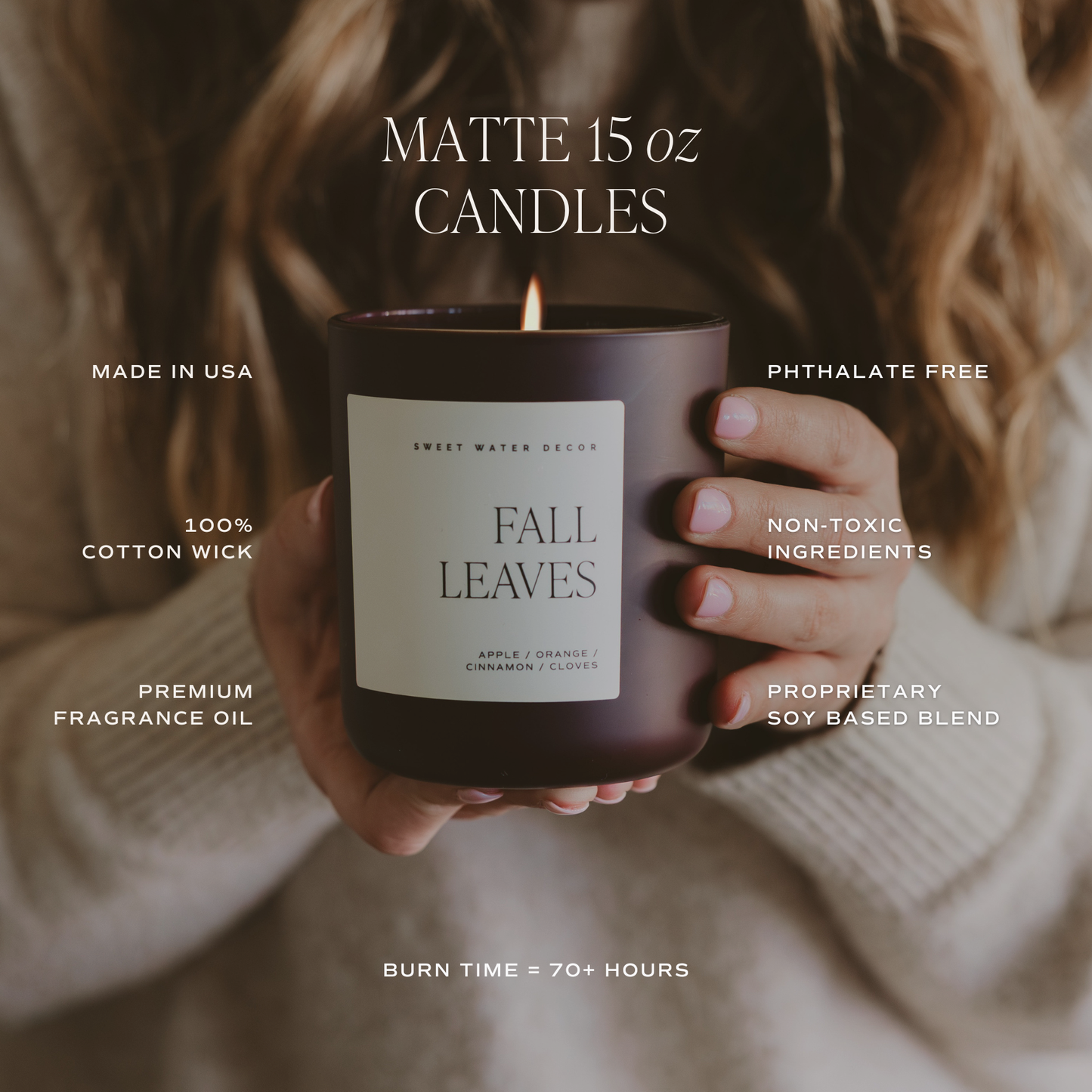 Cozy Season 15 oz Candle, Matte Jar