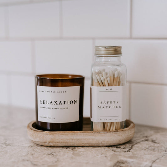 White Tip Matches in a Jar