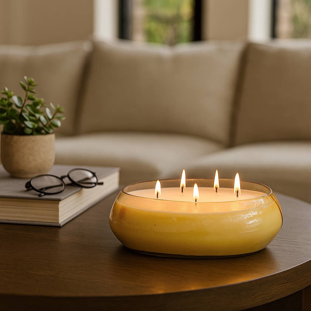 Candle - Orange Glass Midnight Amber Scented, 61 Oz