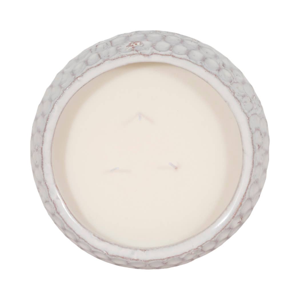 Candle - White Pottery French Cade & Lavender Dimple, 39 Oz