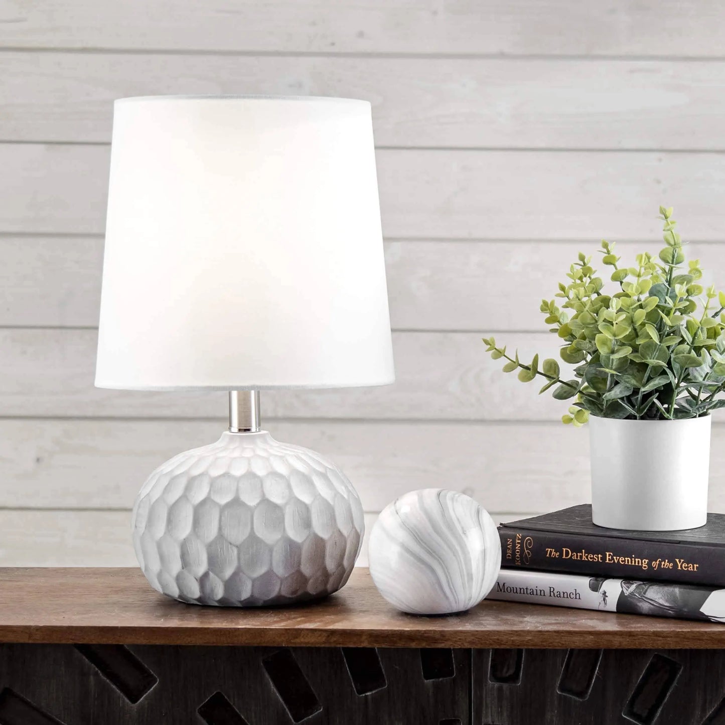 Aspen 15" Cement Table Lamp - Niko and Me