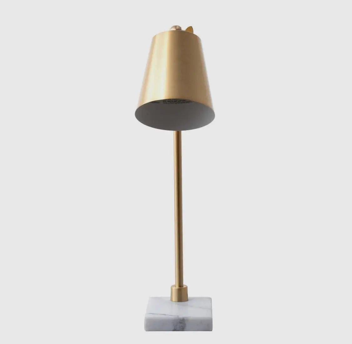 Gold Brass & Marble Desk Lamp - Niko and Me Home Decor