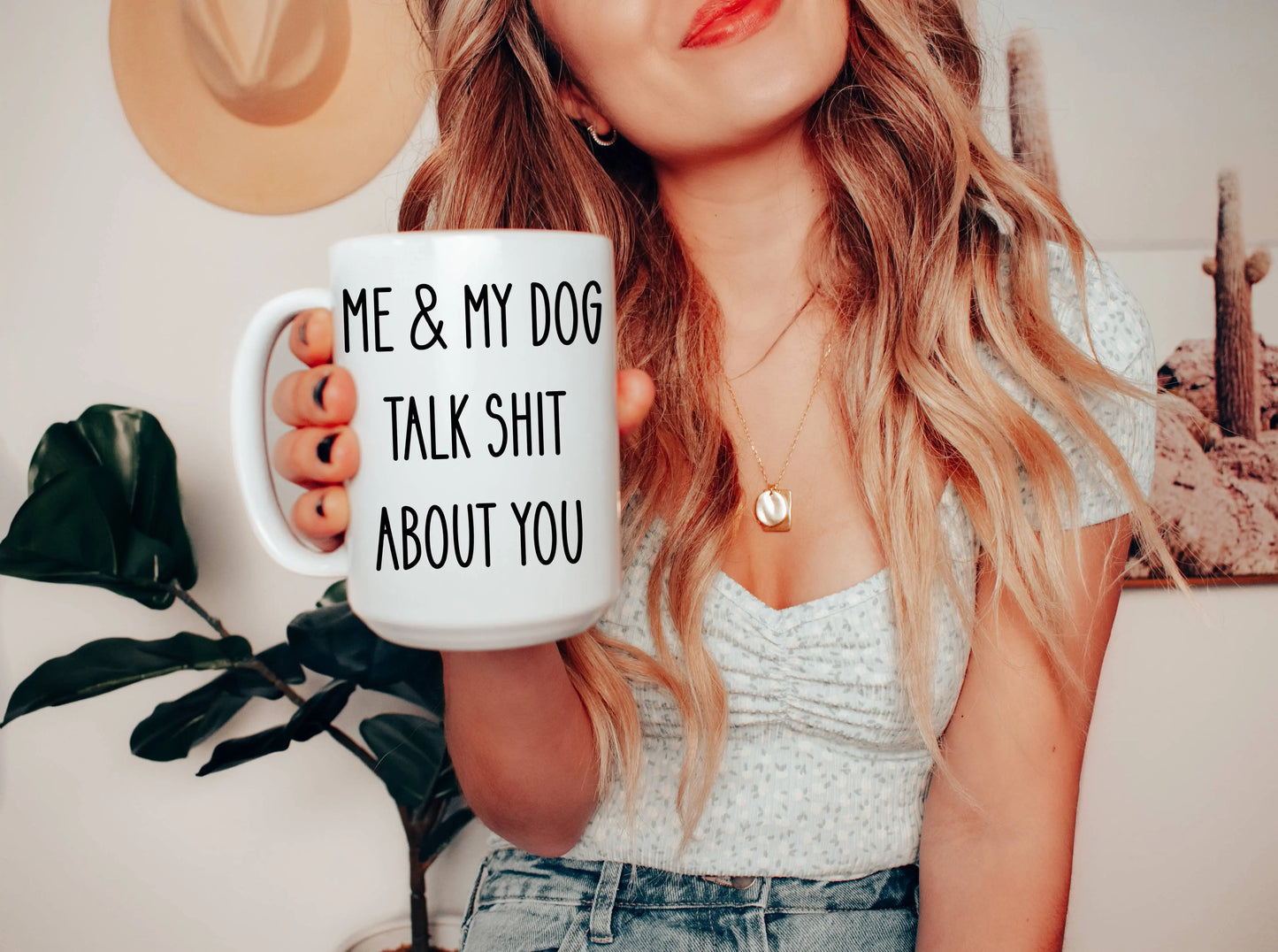 Me and My Dog Talk Shit About You 15 oz Mug - Niko and Me