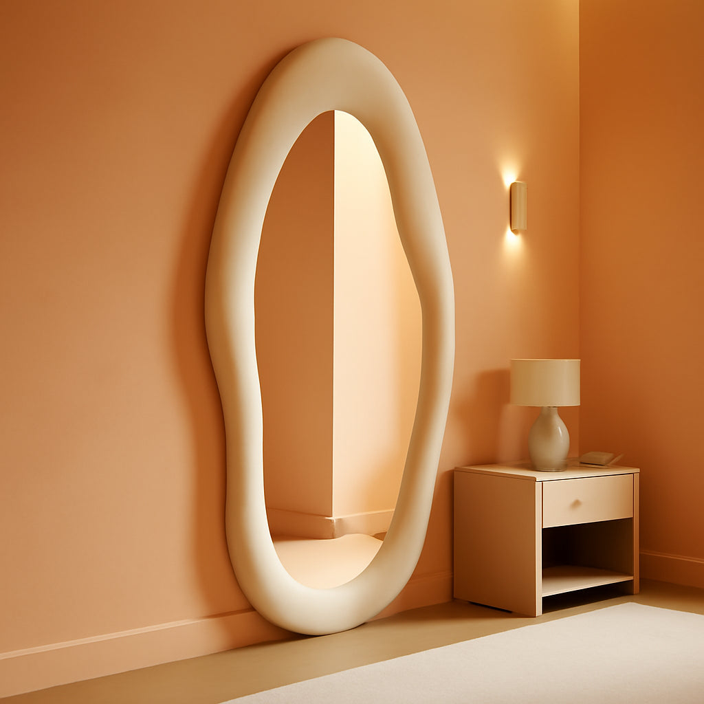 63" X 24" Inch White Full Length Mirror Wooden Frame