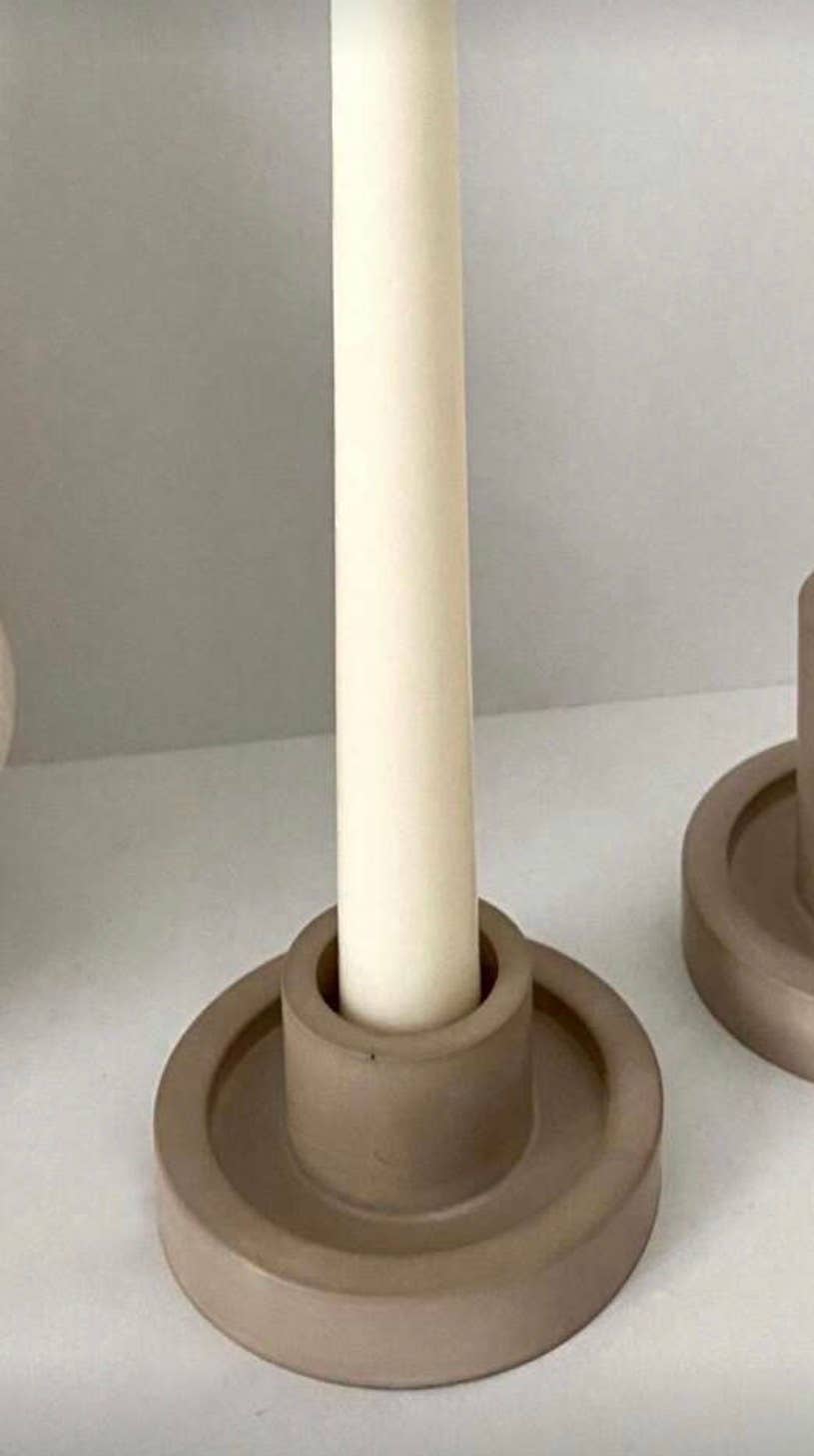 Stone Candlestick Holder