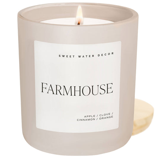 Farmhouse 15 oz Soy Candle, Matte Jar