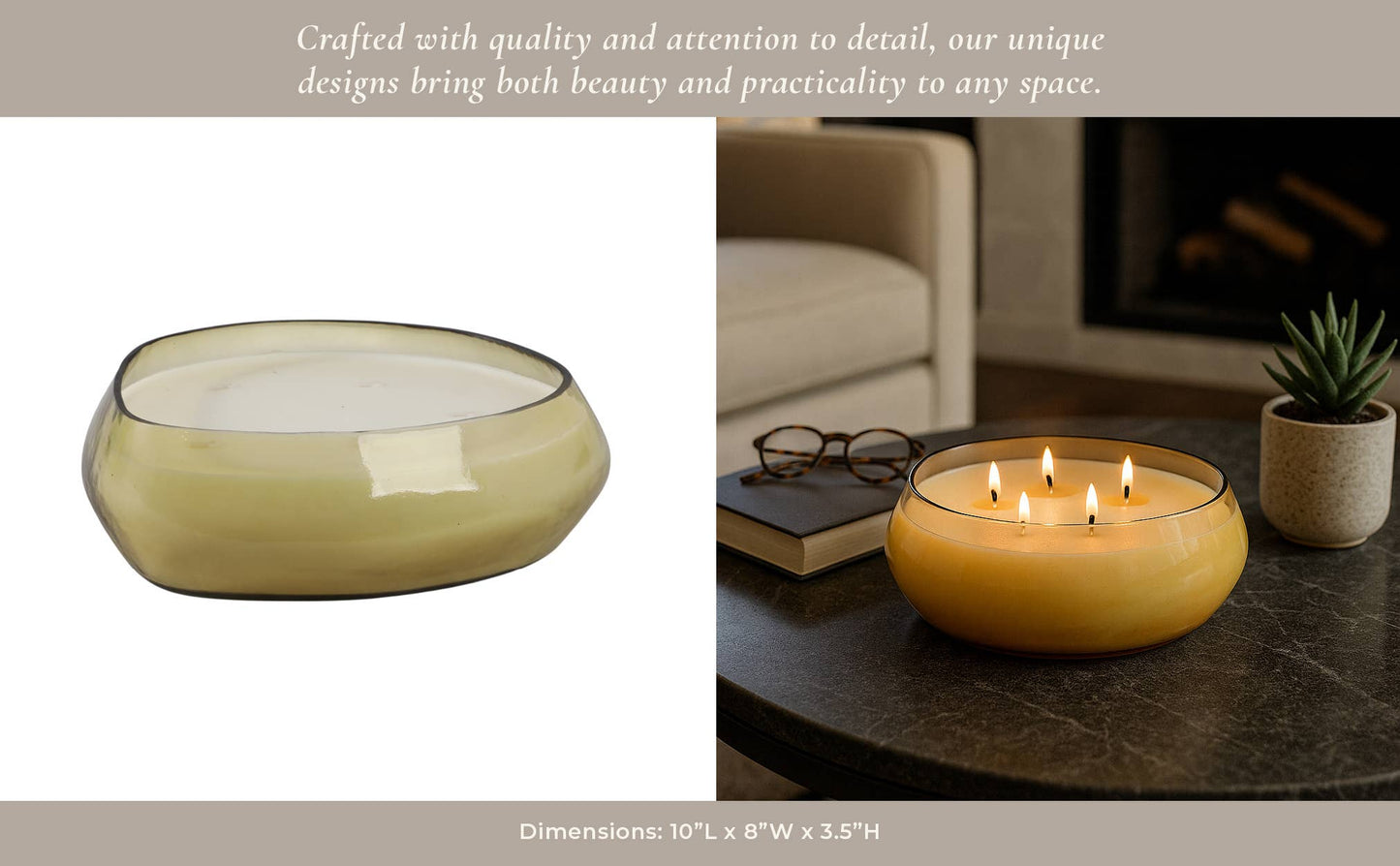 Candle - Orange Glass Midnight Amber Scented, 61 Oz