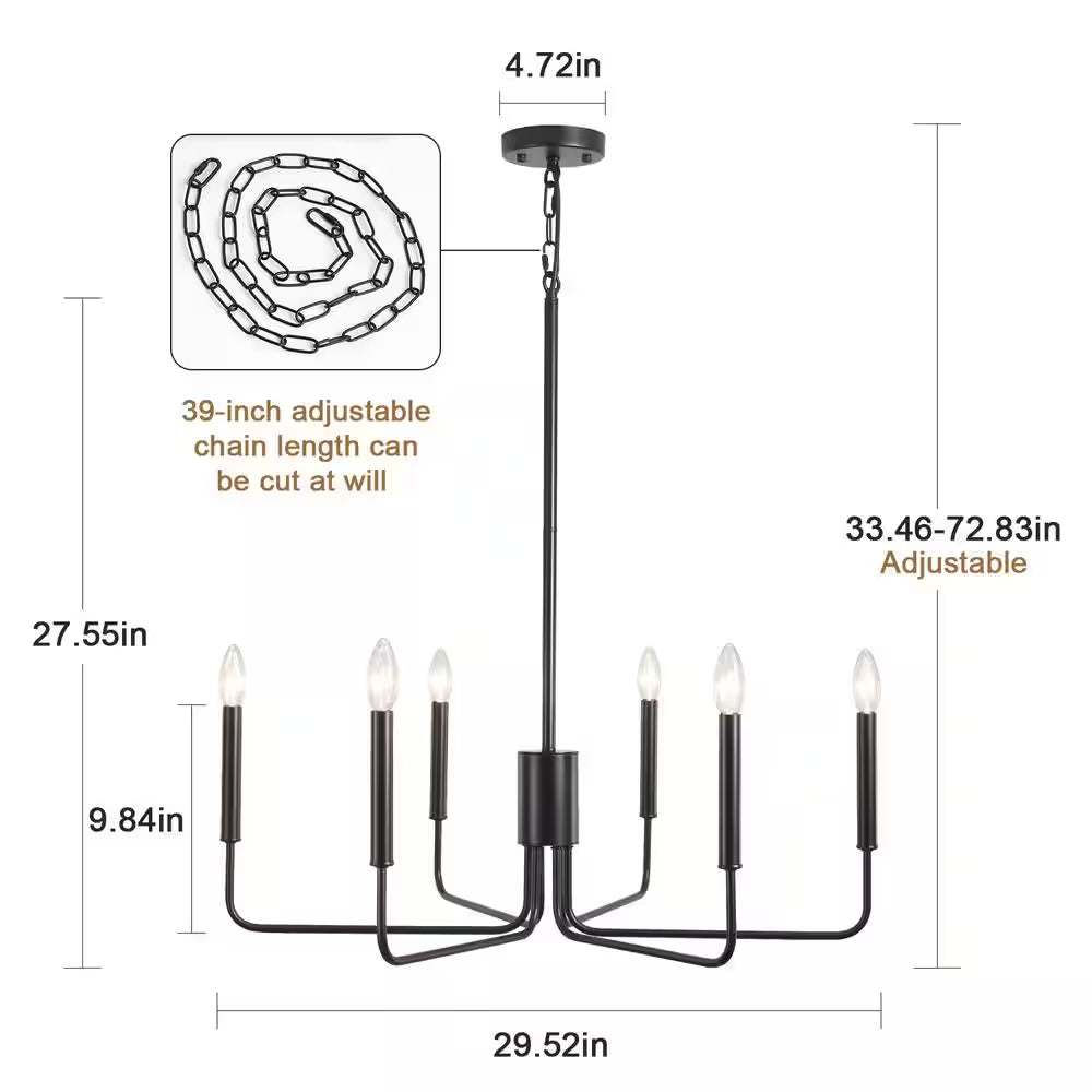 Roxsanne 6-Light Chandelier