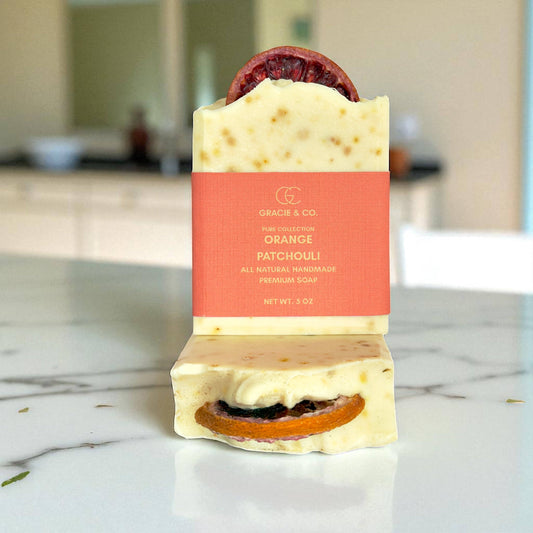 Exfoliating Orange Patchouli Shea Butter Bar