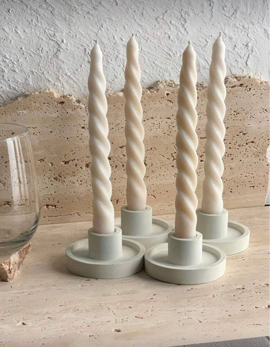 Stone Candlestick Holder