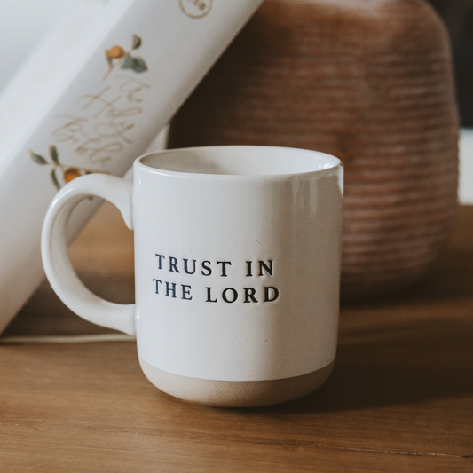Trust In The Lord Stoneware Mug 14 oz