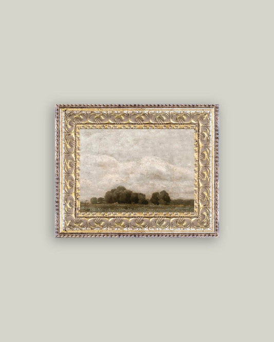 Tree and Cloud Landscape Framed Art 10x8