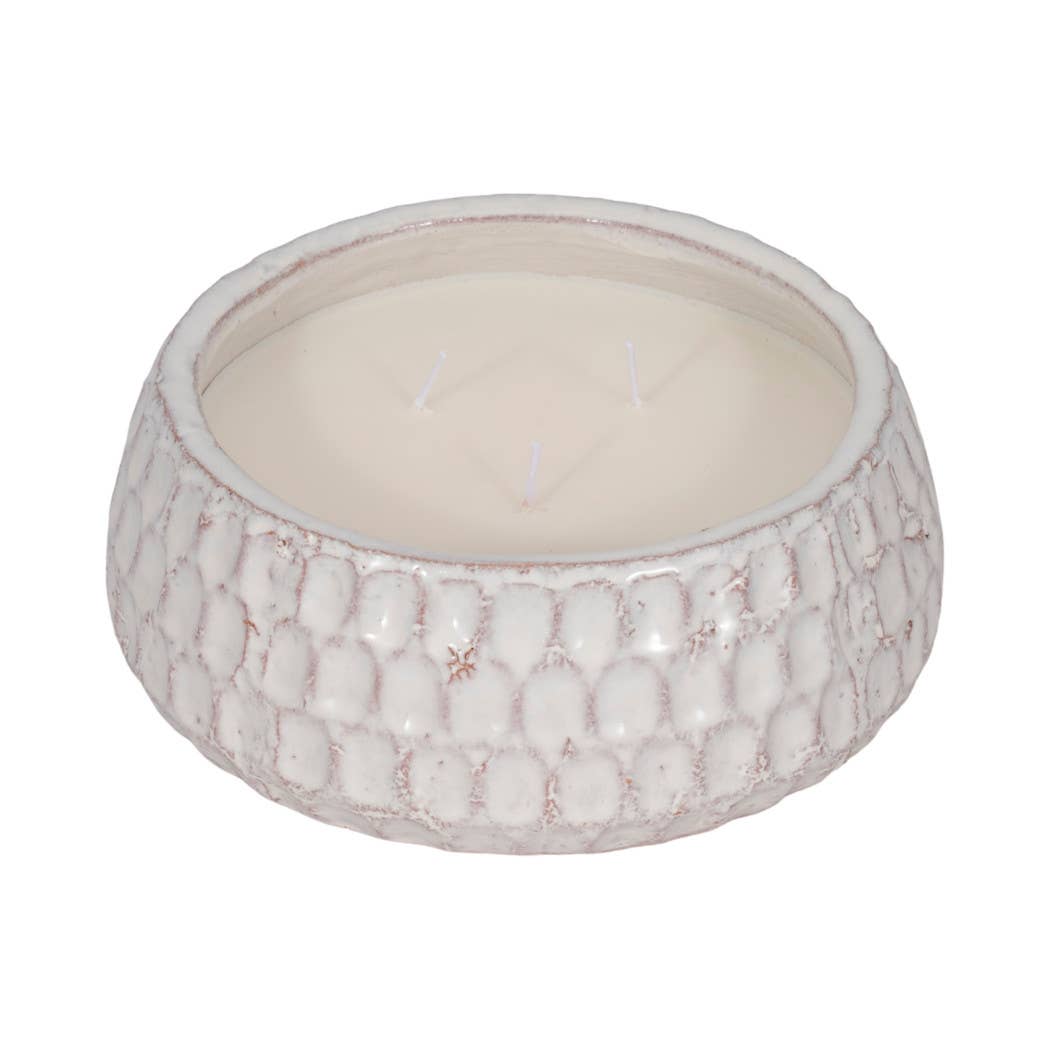 Candle - White Pottery French Cade & Lavender Dimple, 39 Oz